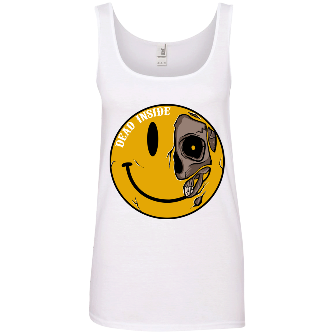 "DEAD INSIDE" Ladies' 100% Ringspun Cotton Tank Top