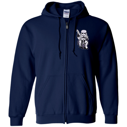"TOOPER ON A BIKE" Zip Up Hooded Sweatshirt