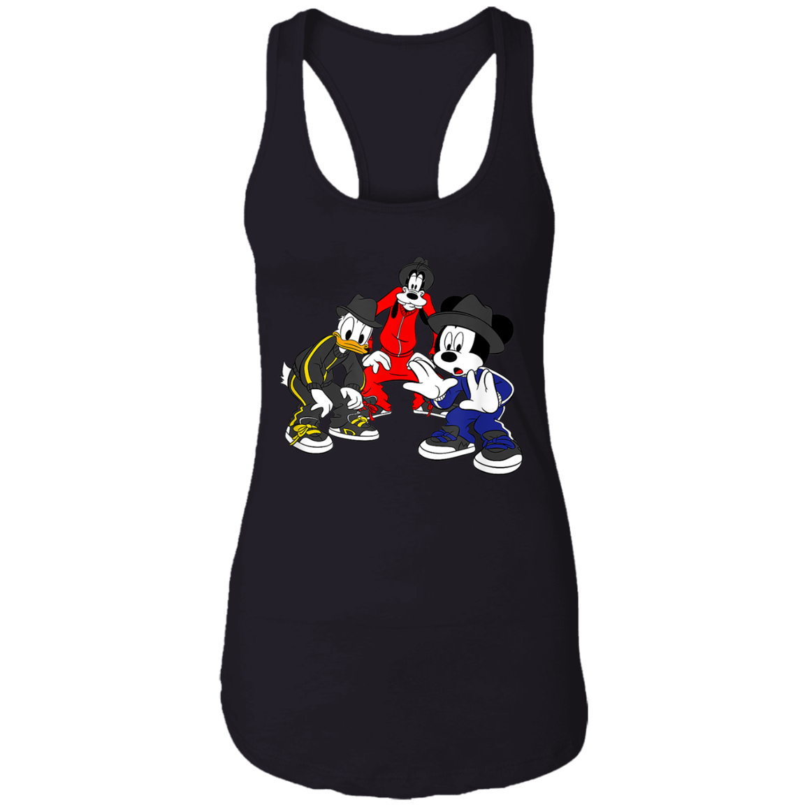 "CARTOON CYPHA" Ladies Ideal Racerback Tank