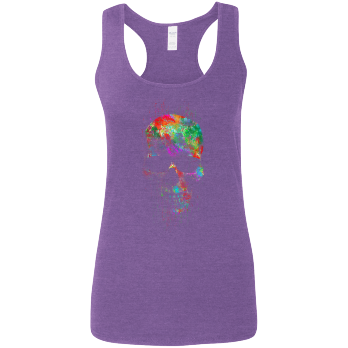 "RADIANT SKULL" Ladies' Softstyle Racerback Tank