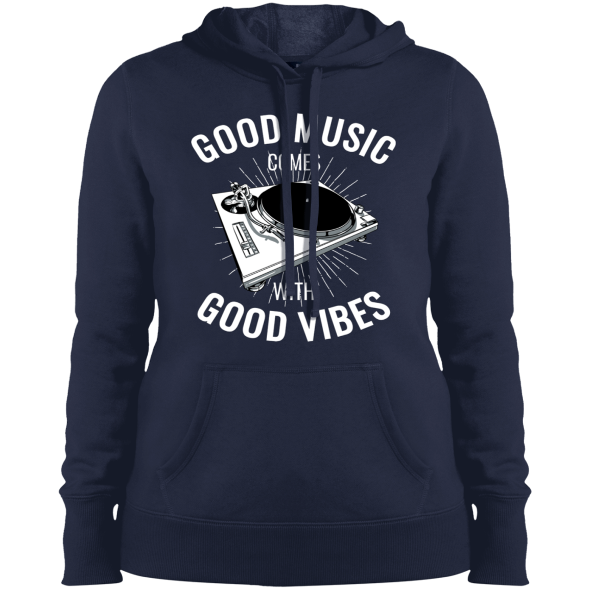 "GOOD VIBES" Ladies' Pullover Hooded Sweatshirt