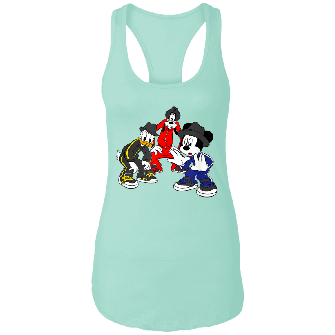 "CARTOON CYPHA" Ladies Ideal Racerback Tank