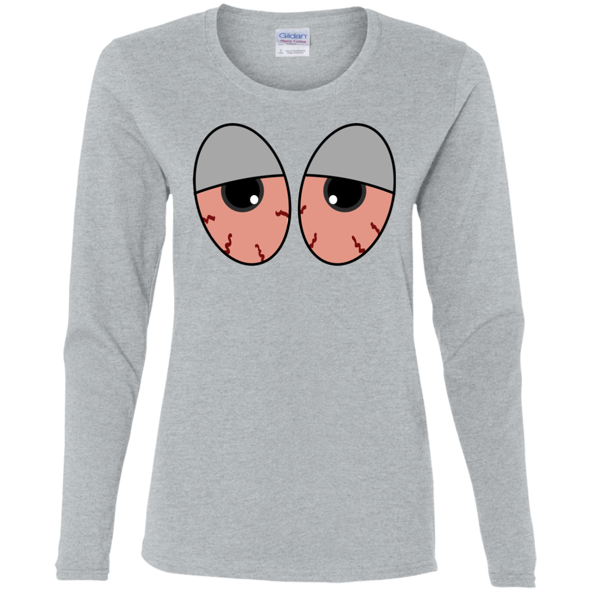 "RED EYES" Ladies' Cotton LS T-Shirt