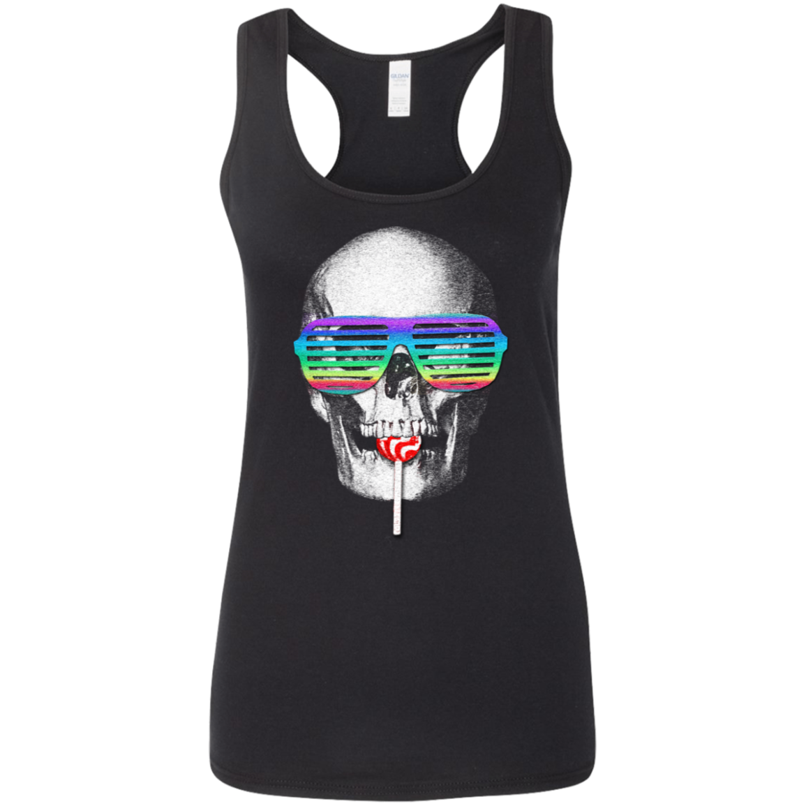 "SKITTLE POPS" Ladies' Softstyle Racerback Tank