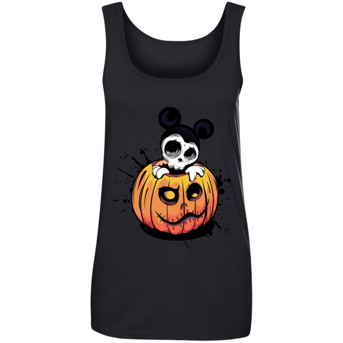 "HALLOWEEN MICKEY" Ladies' 100% Ringspun Cotton Tank Top