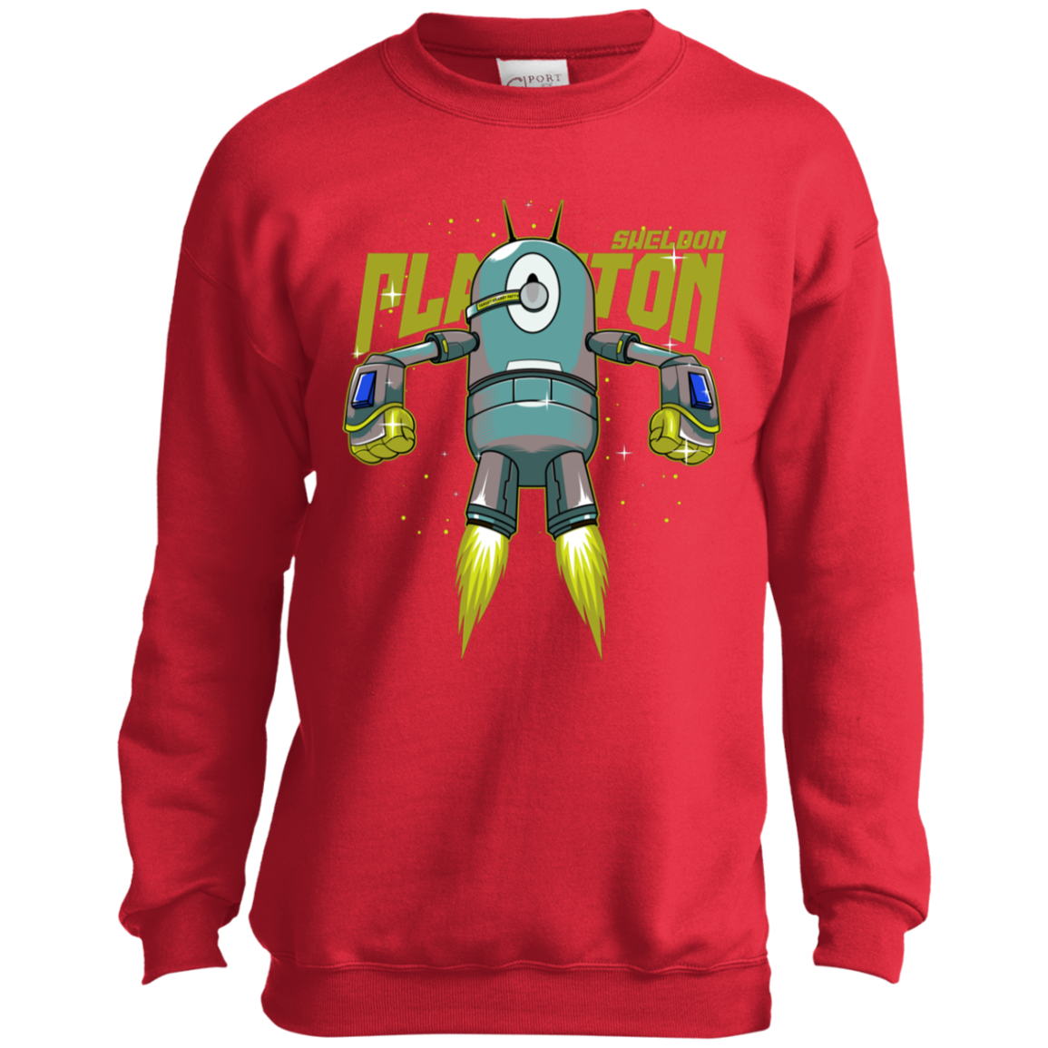 "PLANKTON" Youth Crewneck Sweatshirt