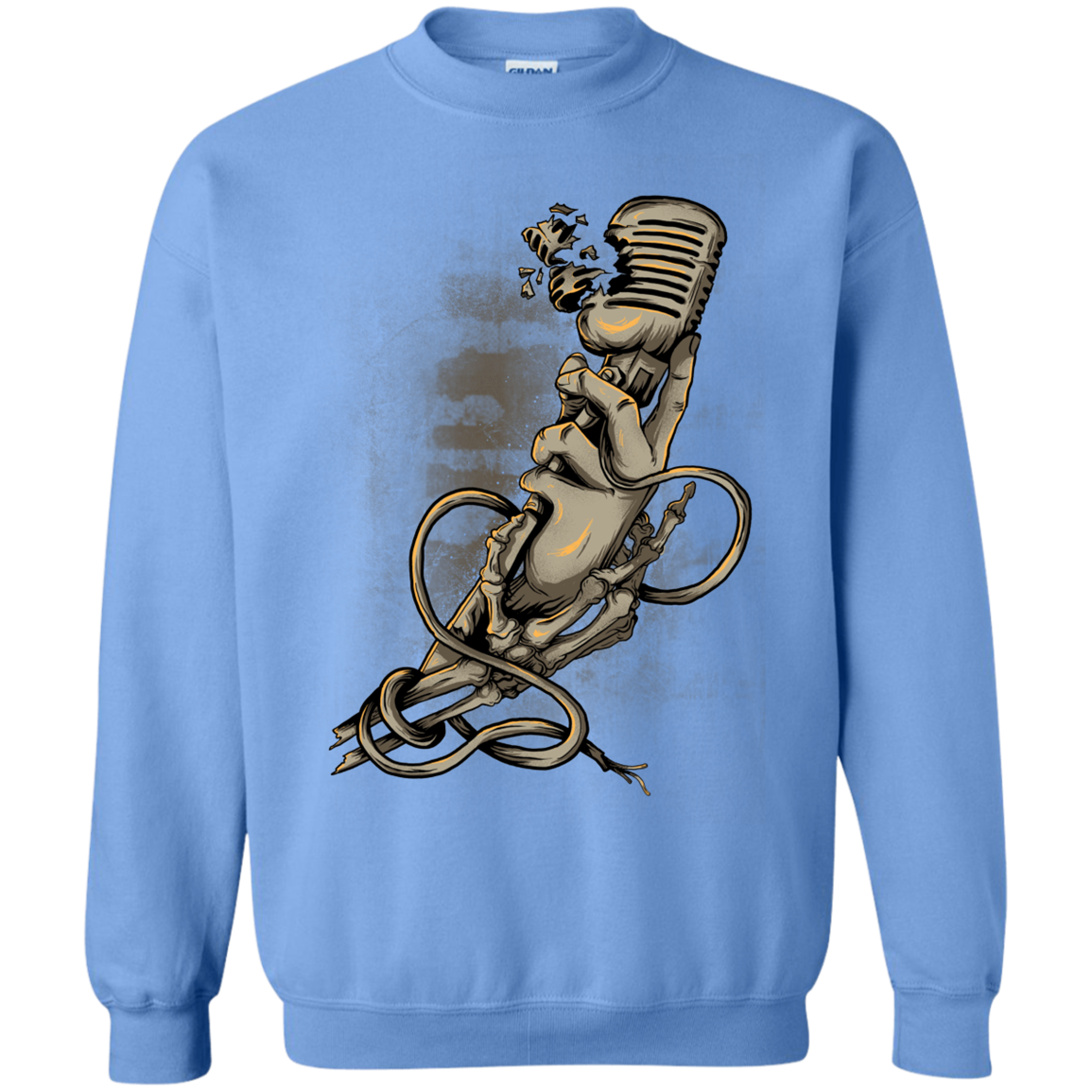 "MICROPHONE FIEND" Crewneck Pullover Sweatshirt  8 oz.