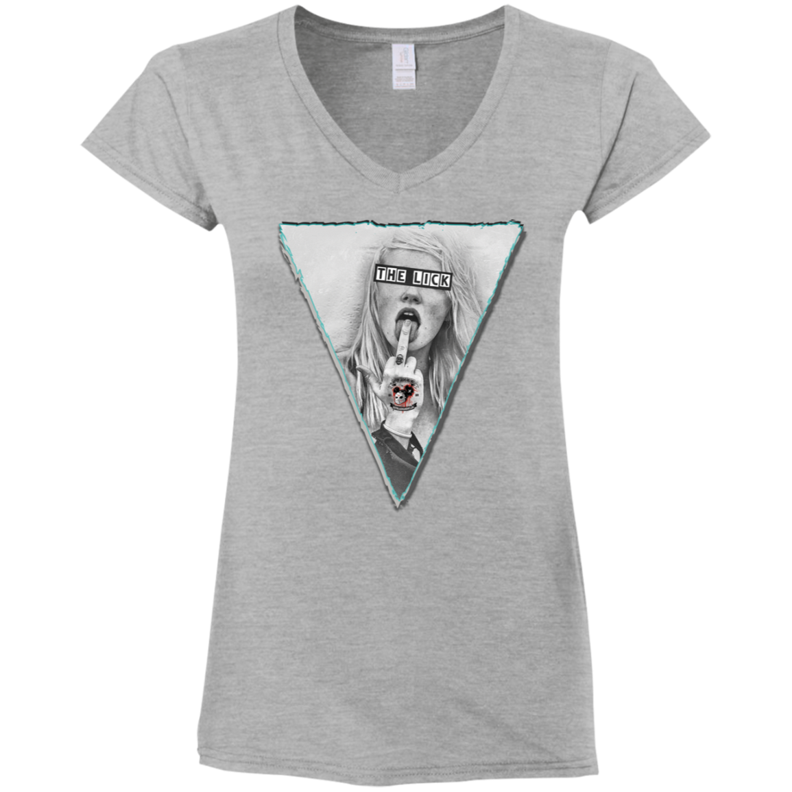 "THE LICK" Ladies' Fitted Softstyle 4.5 oz V-Neck T-Shirt