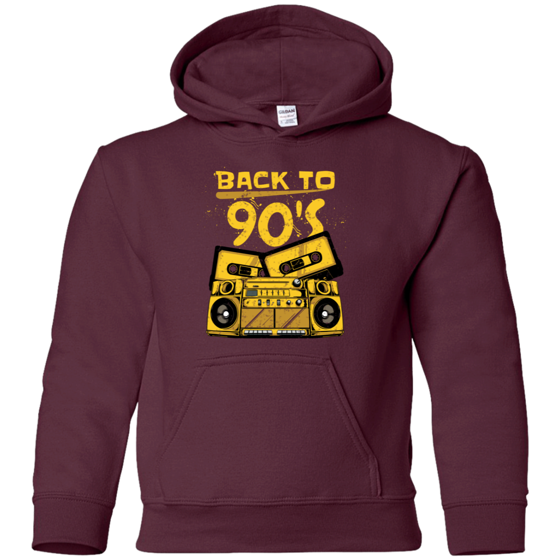 "BACK TO 90'S" Youth Pullover Hoodie