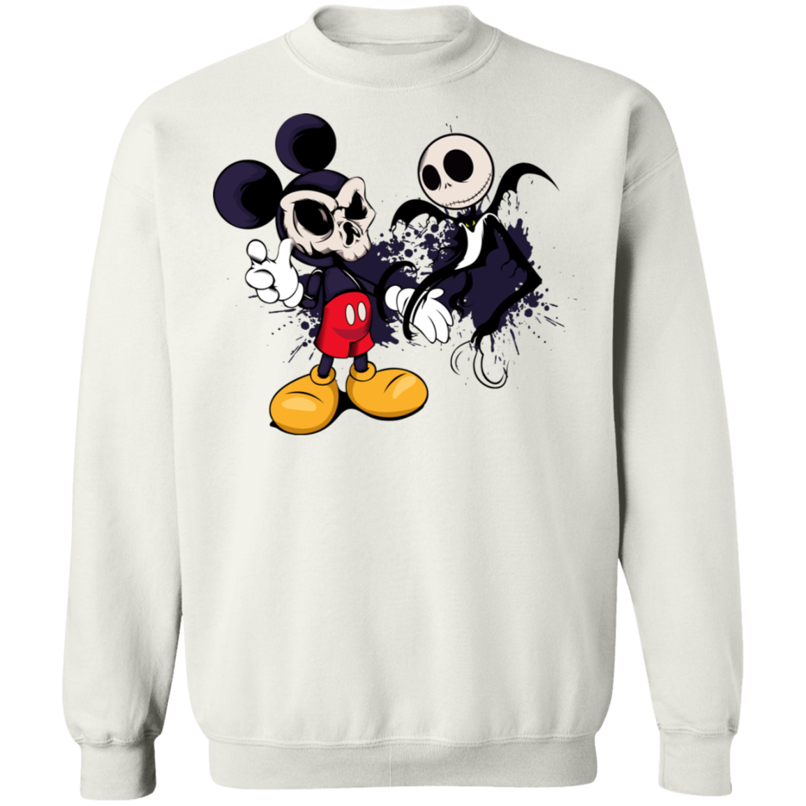 "NIGHTMARE MICKEY" Crewneck Pullover Sweatshirt  8 oz.