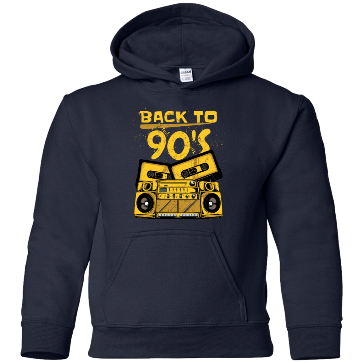 "BACK TO 90'S" Youth Pullover Hoodie