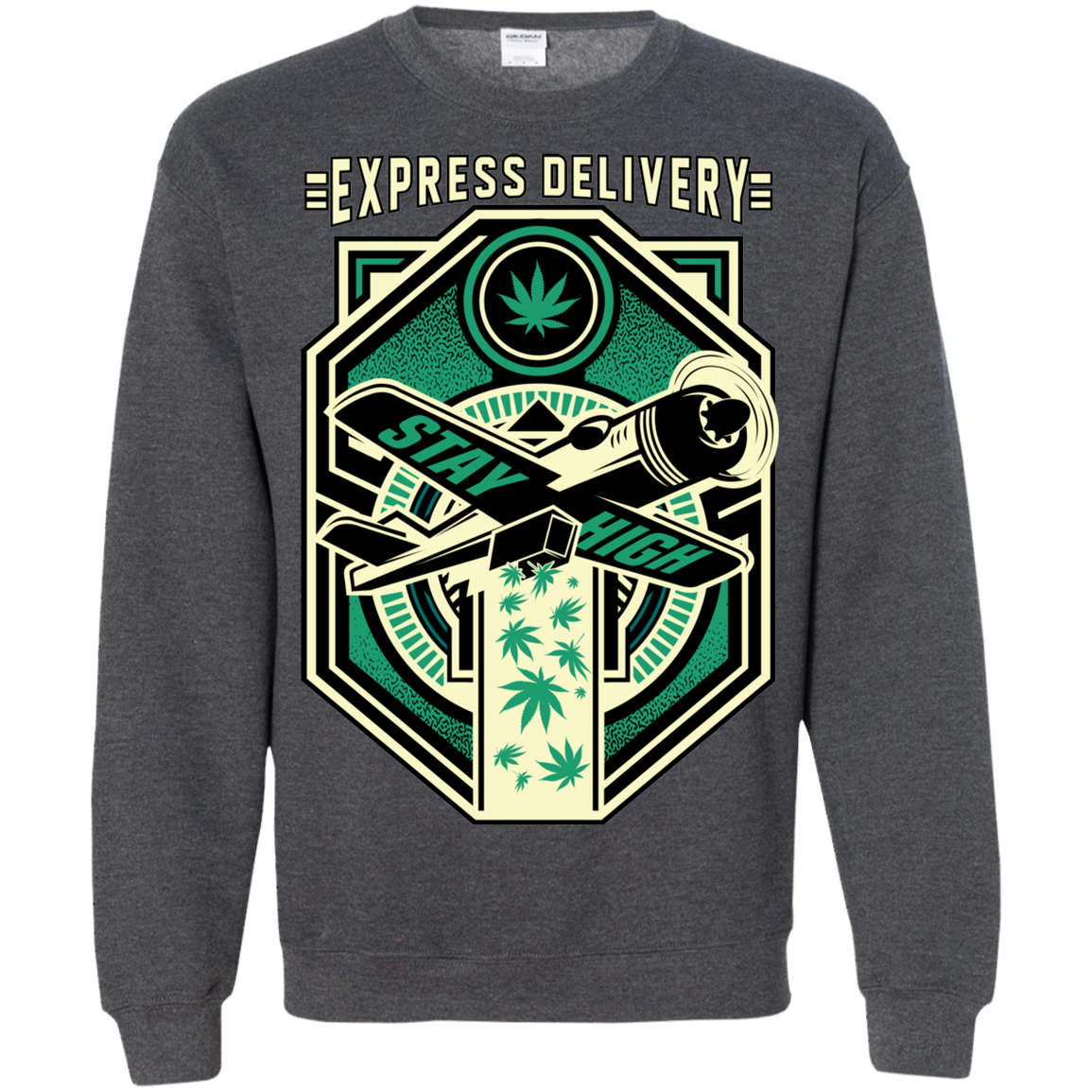 "EXPRESS DELIVERY" Crewneck Pullover Sweatshirt  8 oz.