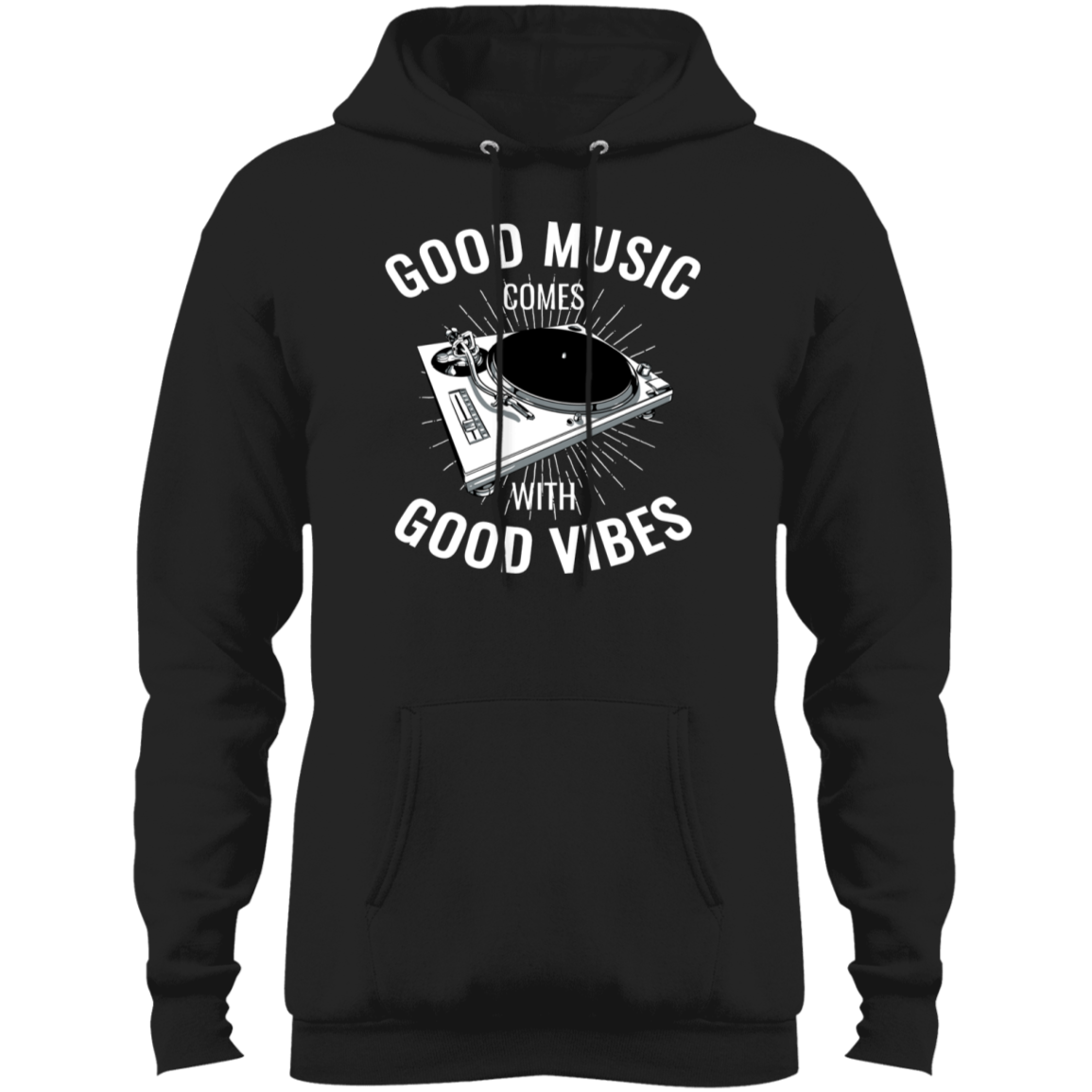 "GOOD VIBES" Core Fleece Pullover Hoodie