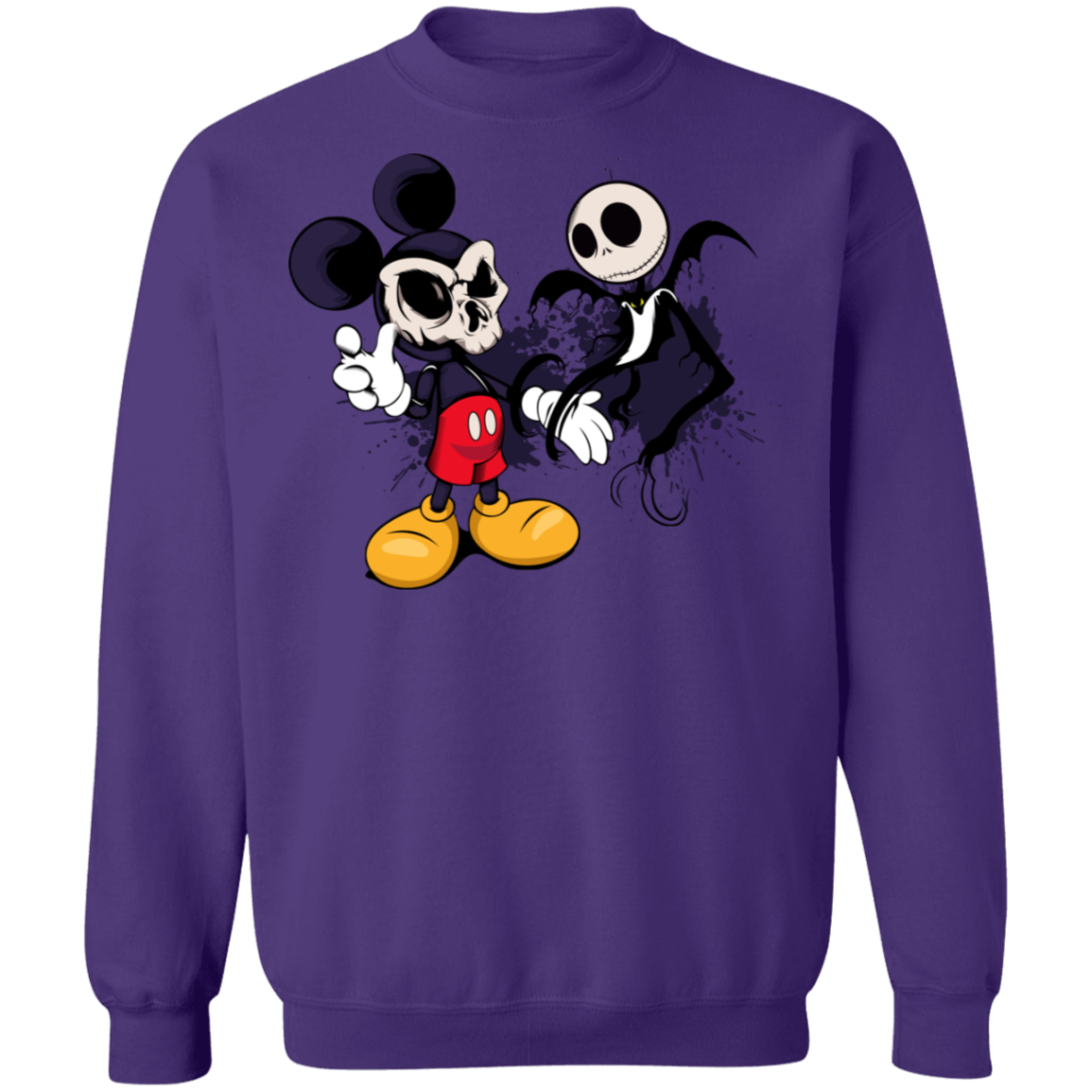 "NIGHTMARE MICKEY" Crewneck Pullover Sweatshirt  8 oz.