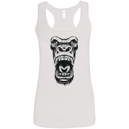 "GORILLA FACE" Ladies' Softstyle Racerback Tank