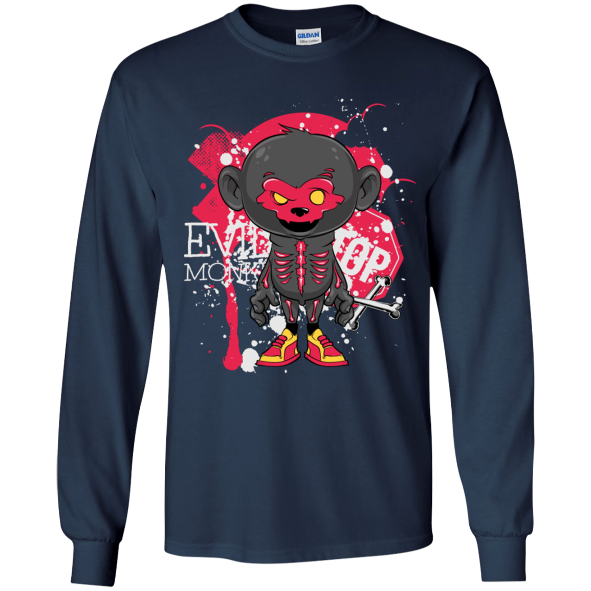 "EVIL MONKEY" Youth LS T-Shirt