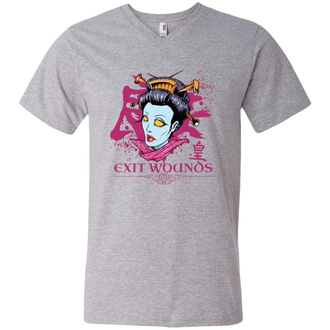 "EXIT WOUNDS" Men's Printed V-Neck T-Shirt