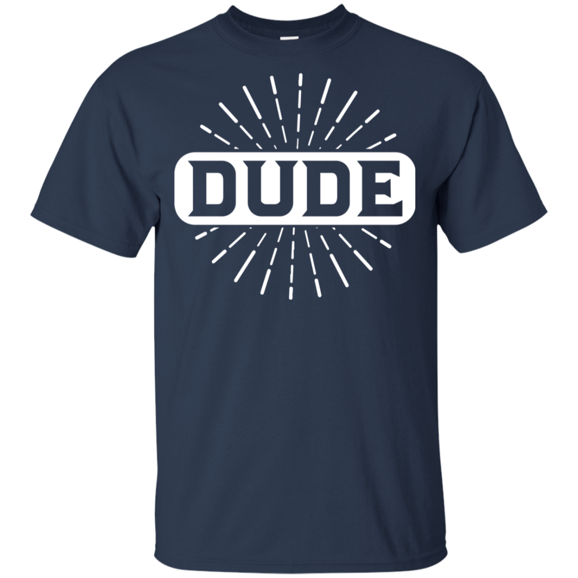 "DUDE" Youth Ultra Cotton T-Shirt in white print