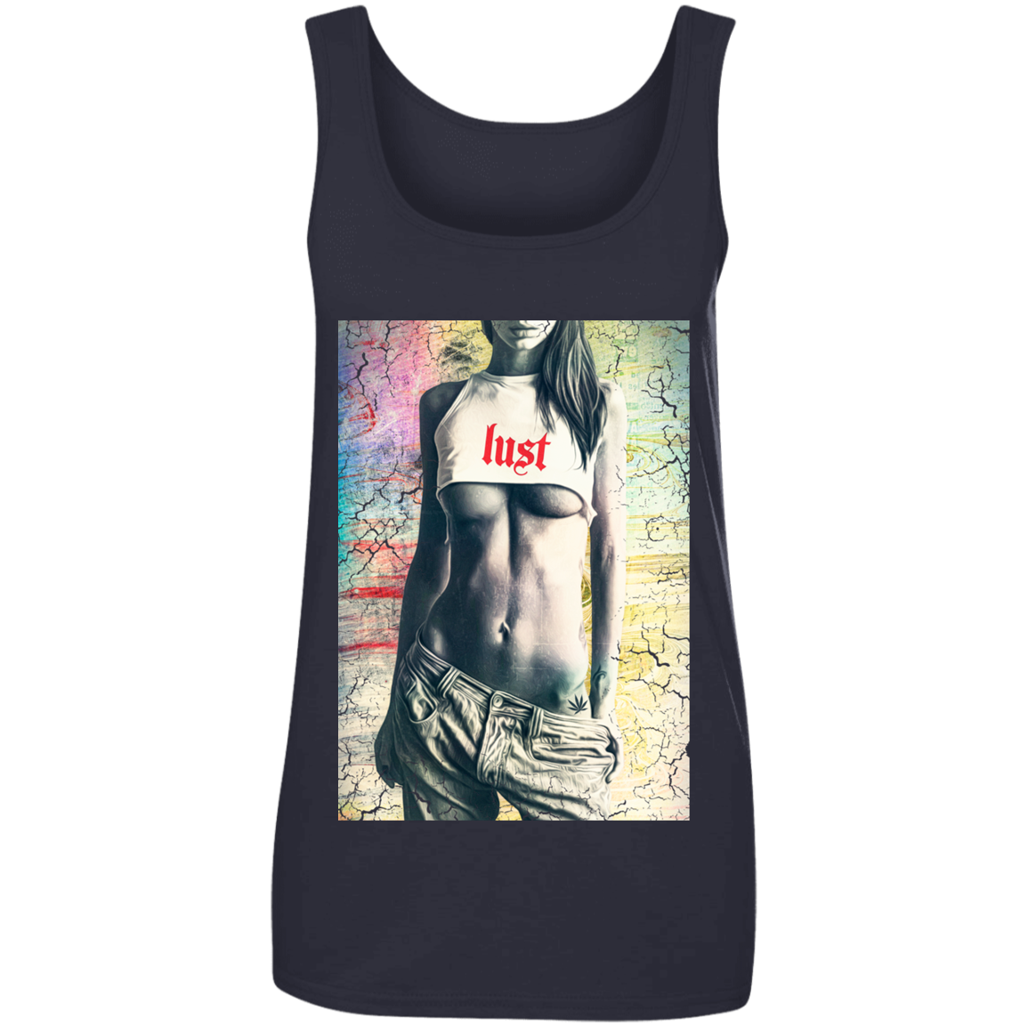 "LUST" Ladies' 100% Ringspun Cotton Tank Top