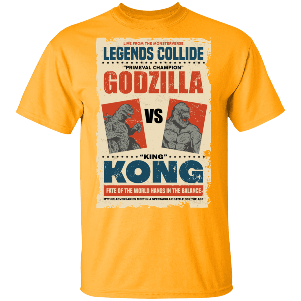 "GODZILLA VS KONG" 5.3 oz. T-Shirt