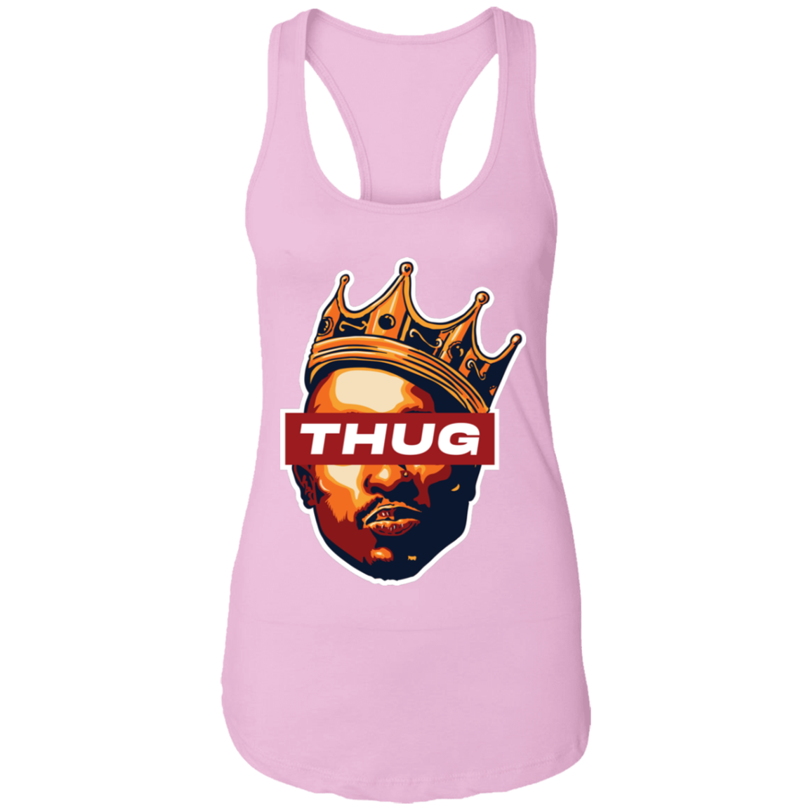 "THUG" Ladies Ideal Racerback Tank