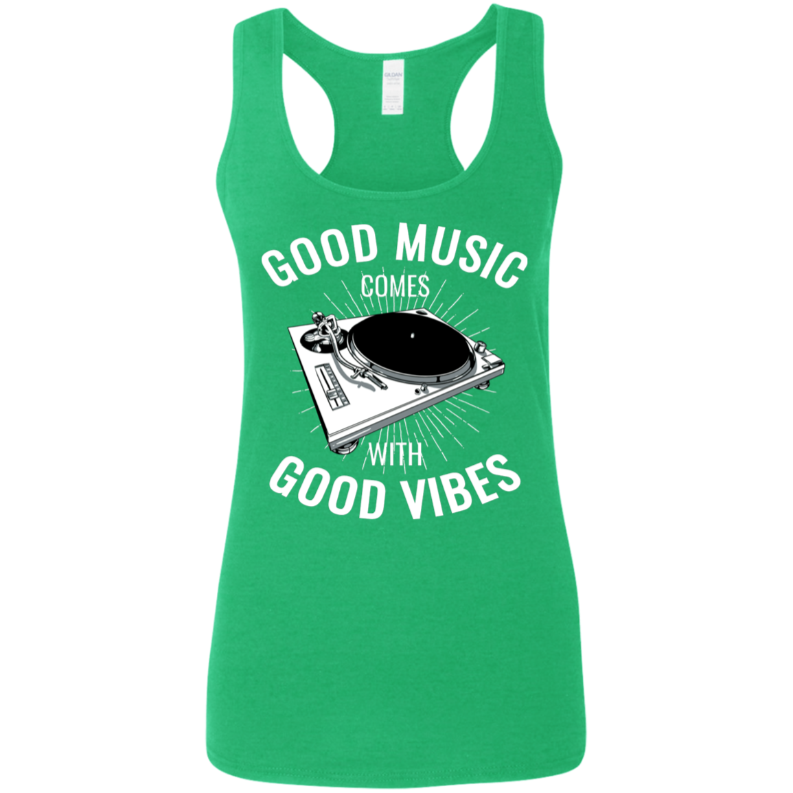 "GOOD VIBES" Ladies' Softstyle Racerback Tank