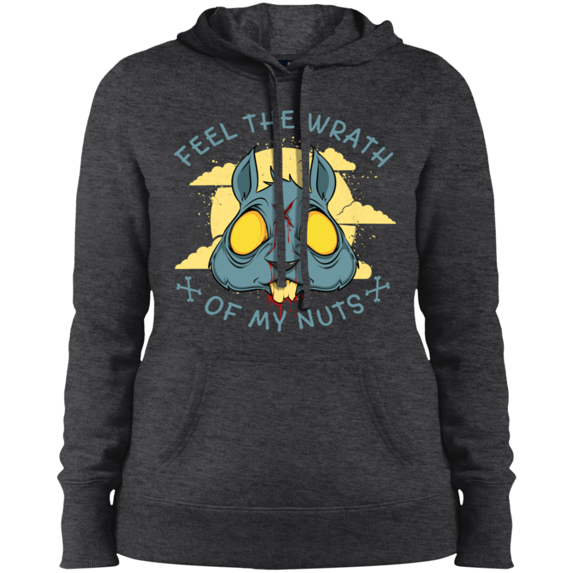 "FEEL THE WRATH" Ladies' Pullover Hooded Sweatshirt