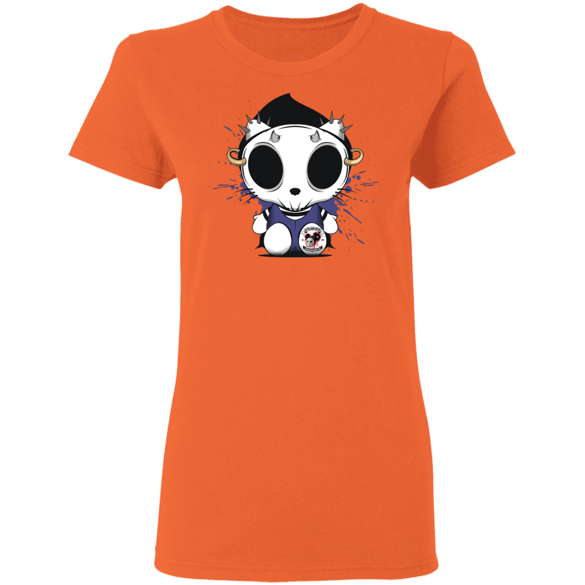 "KITTY SKULL" Ladies' 5.3 oz. T-Shirt