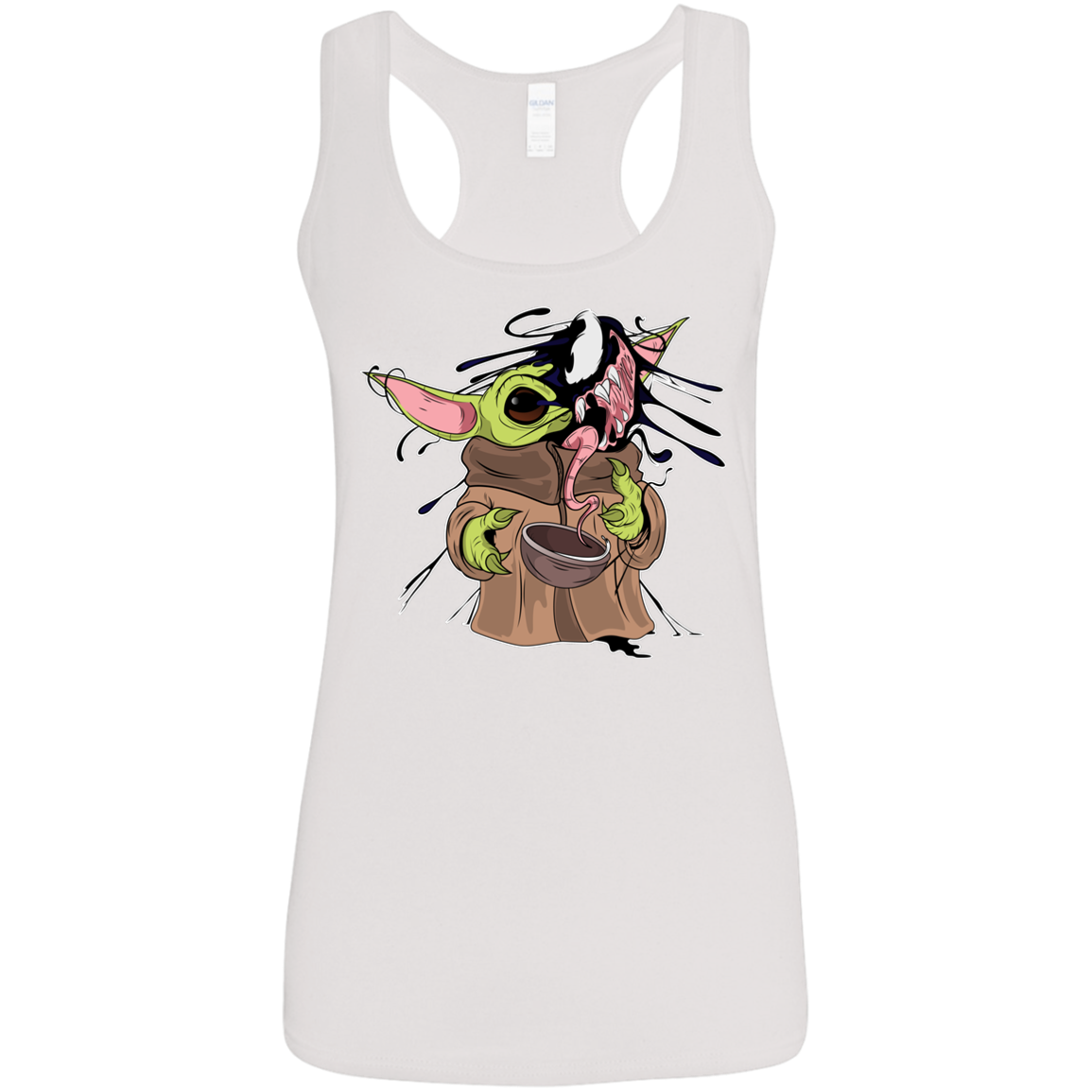 "BABY YODA VENOM" Ladies' Softstyle Racerback Tank