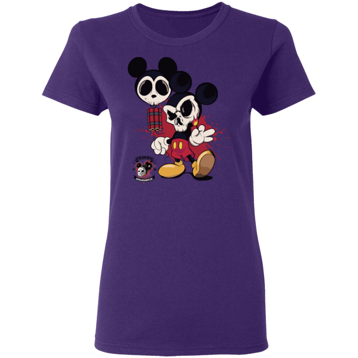 "MICKEY GO BOOM" Ladies' 5.3 oz. T-Shirt