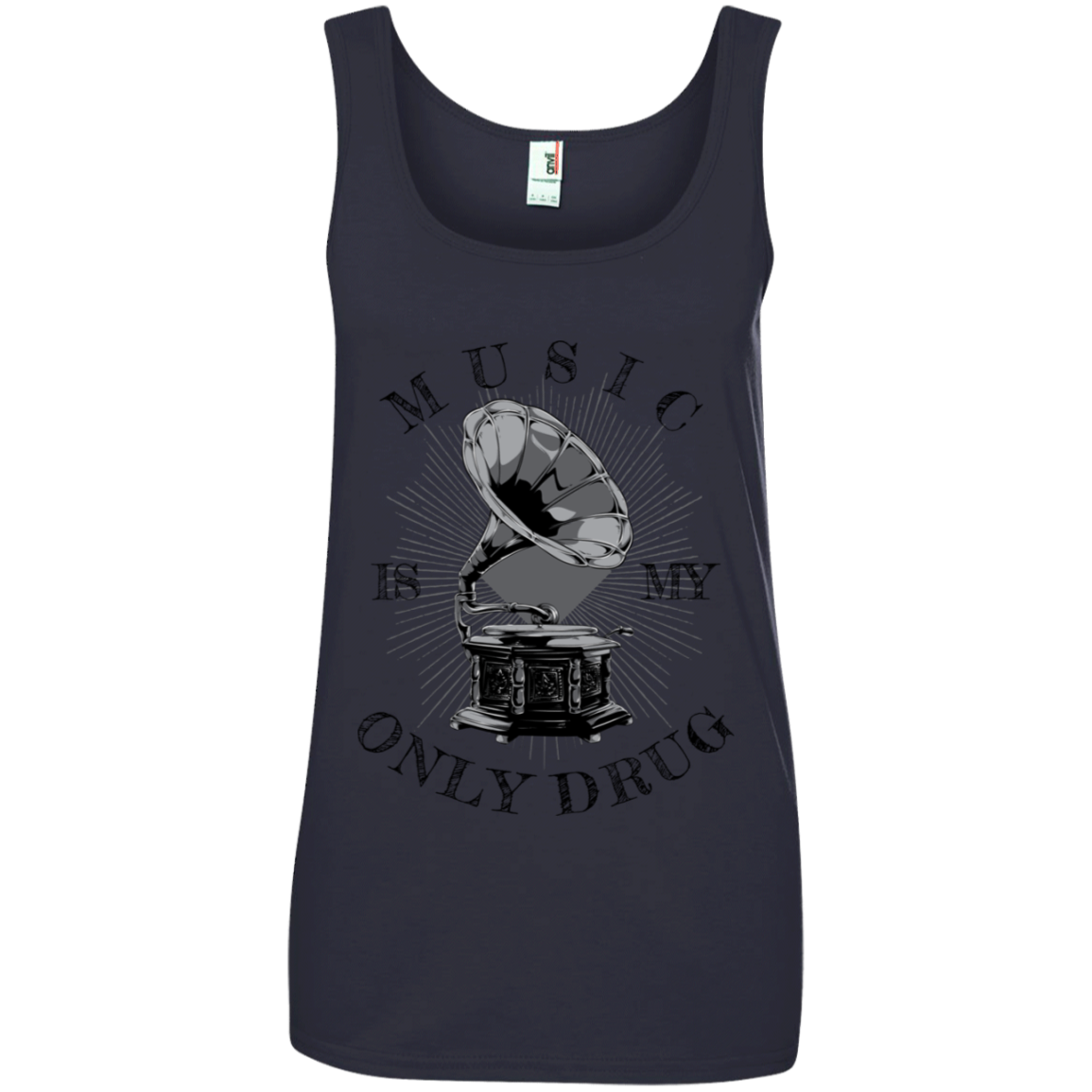 "MUSIC" Ladies' 100% Ringspun Cotton Tank Top