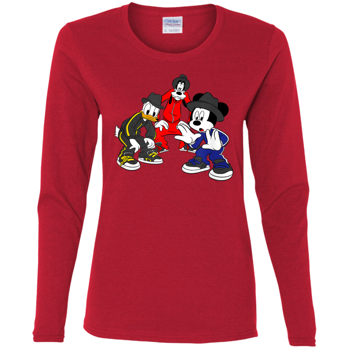 "CARTOON CYPHA" Ladies' Cotton LS T-Shirt