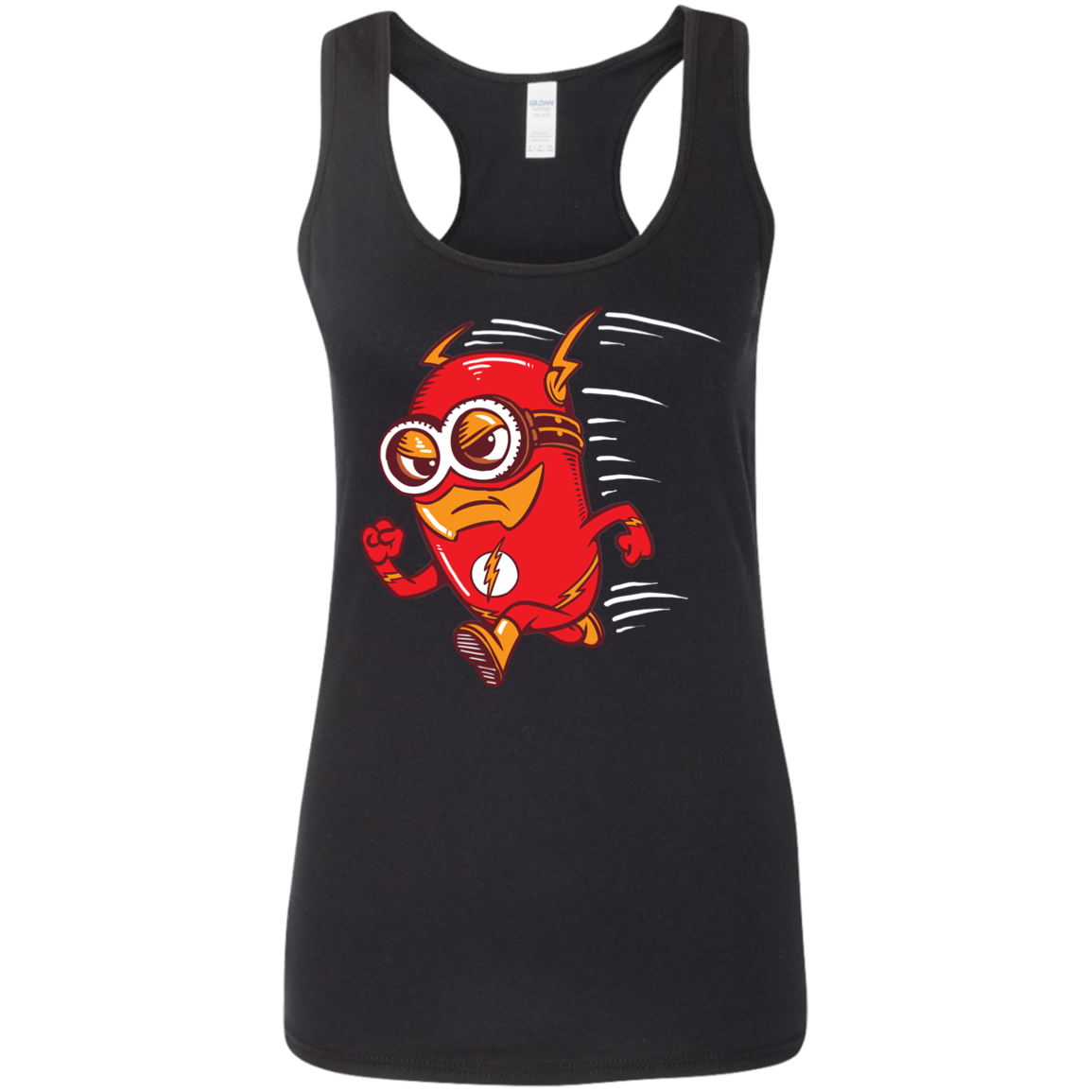 "FLASH MINION" Ladies' Softstyle Racerback Tank