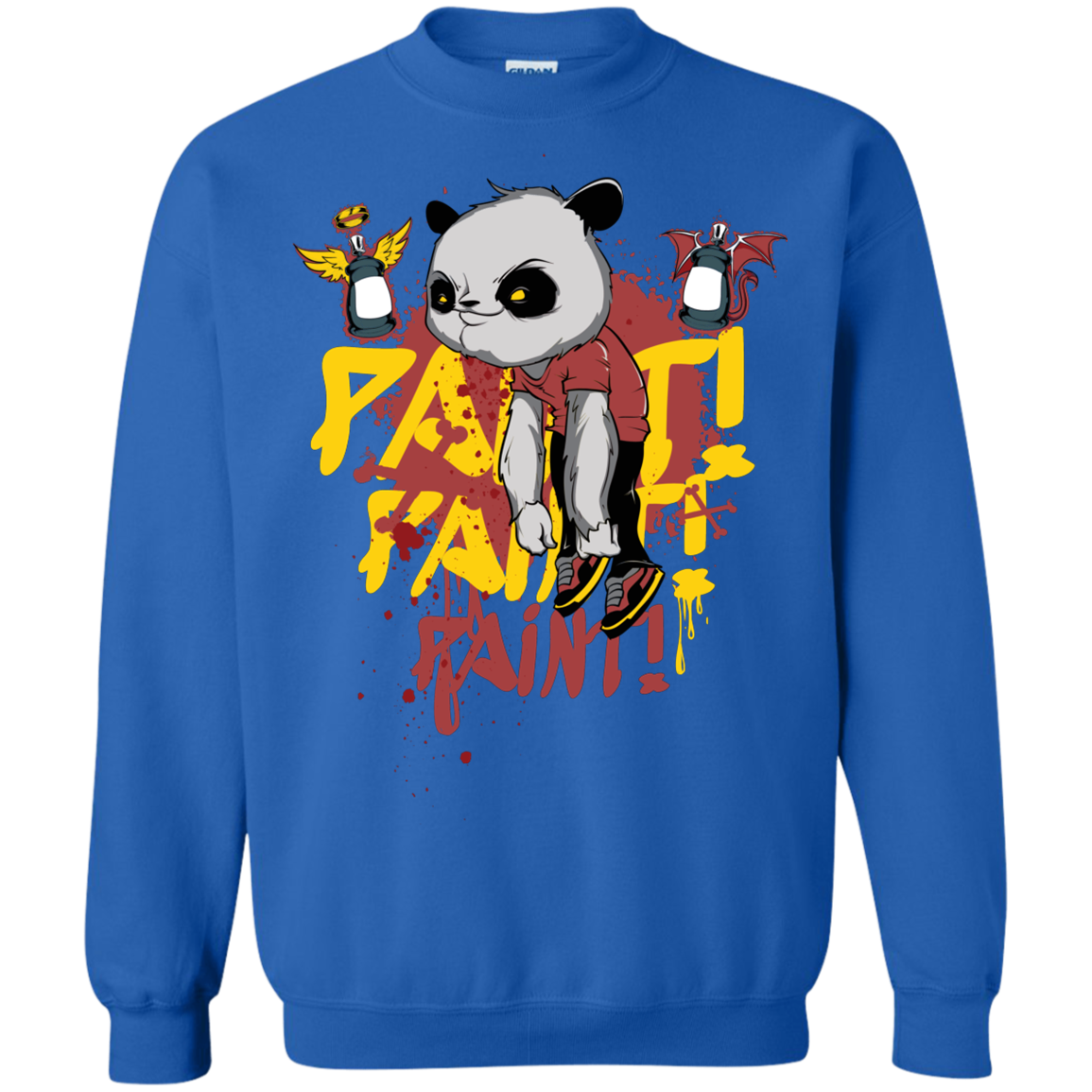 "PAINT PAINT PAINT" Crewneck Pullover Sweatshirt  8 oz.