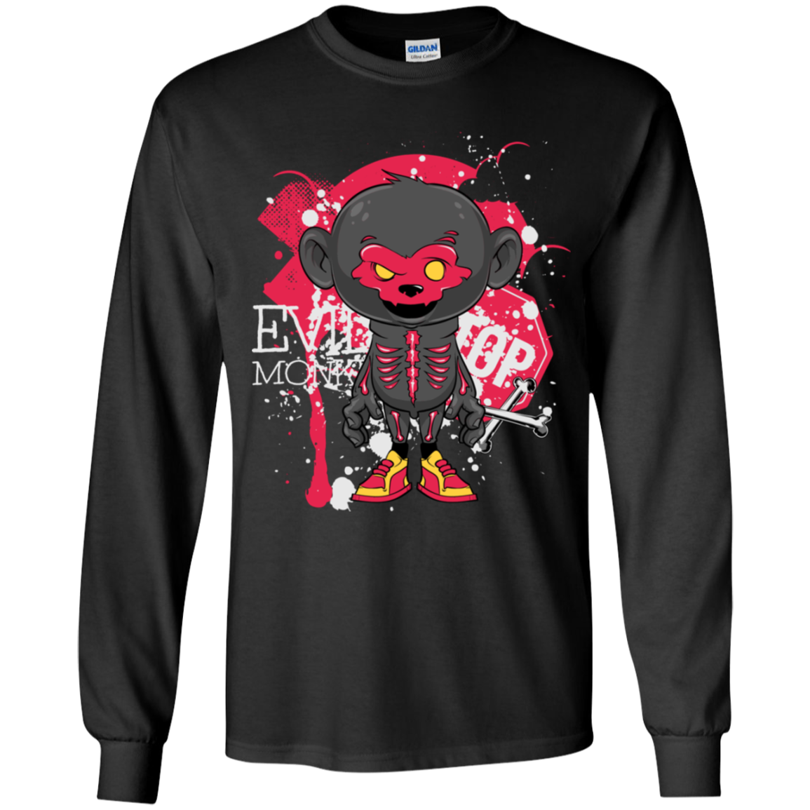 "EVIL MONKEY" Youth LS T-Shirt