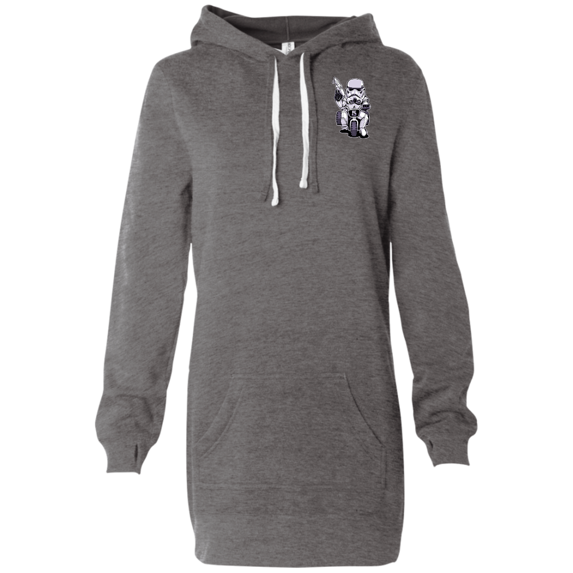 "TOOPER ON A BIKE" Women's Hooded Pullover Dress