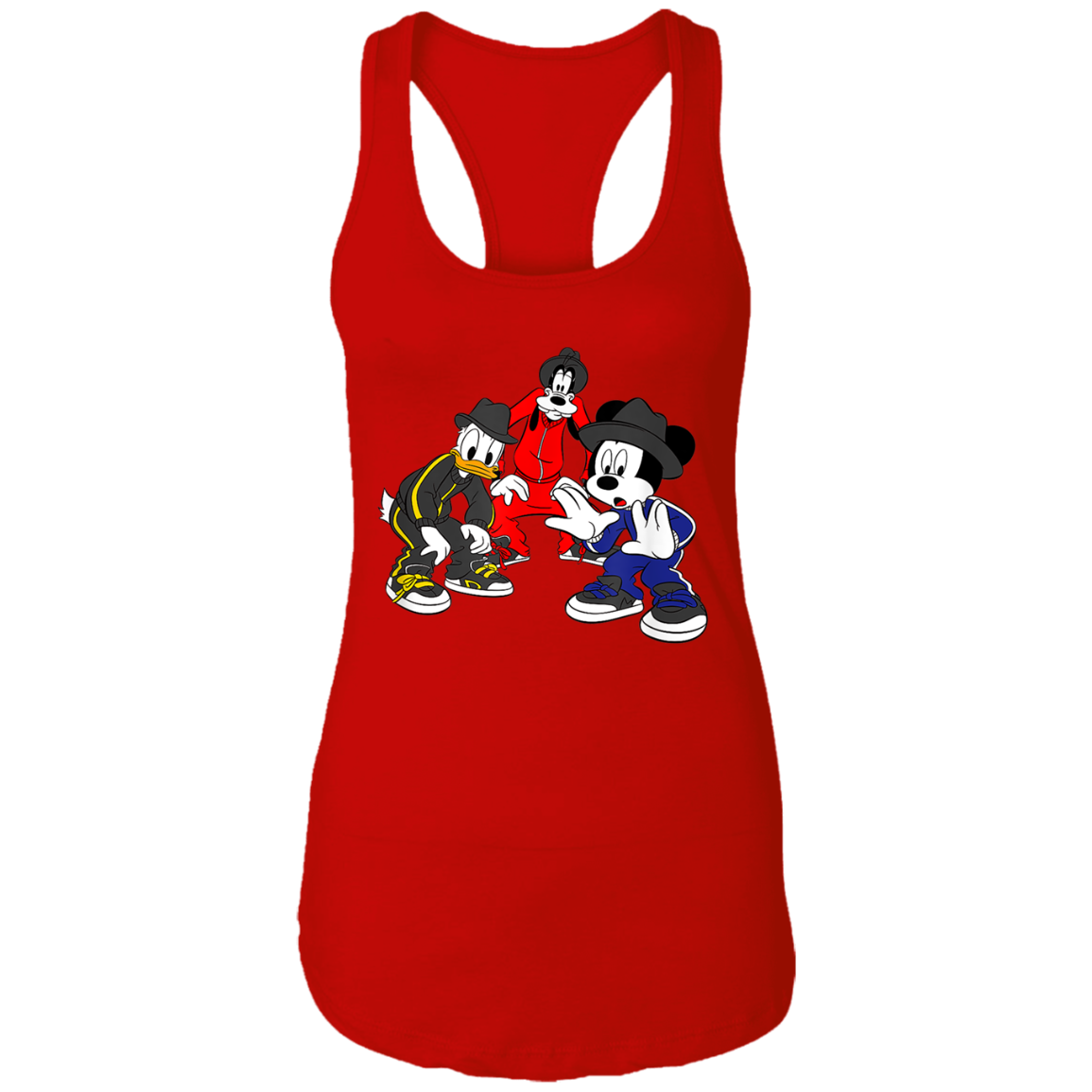 "CARTOON CYPHA" Ladies Ideal Racerback Tank