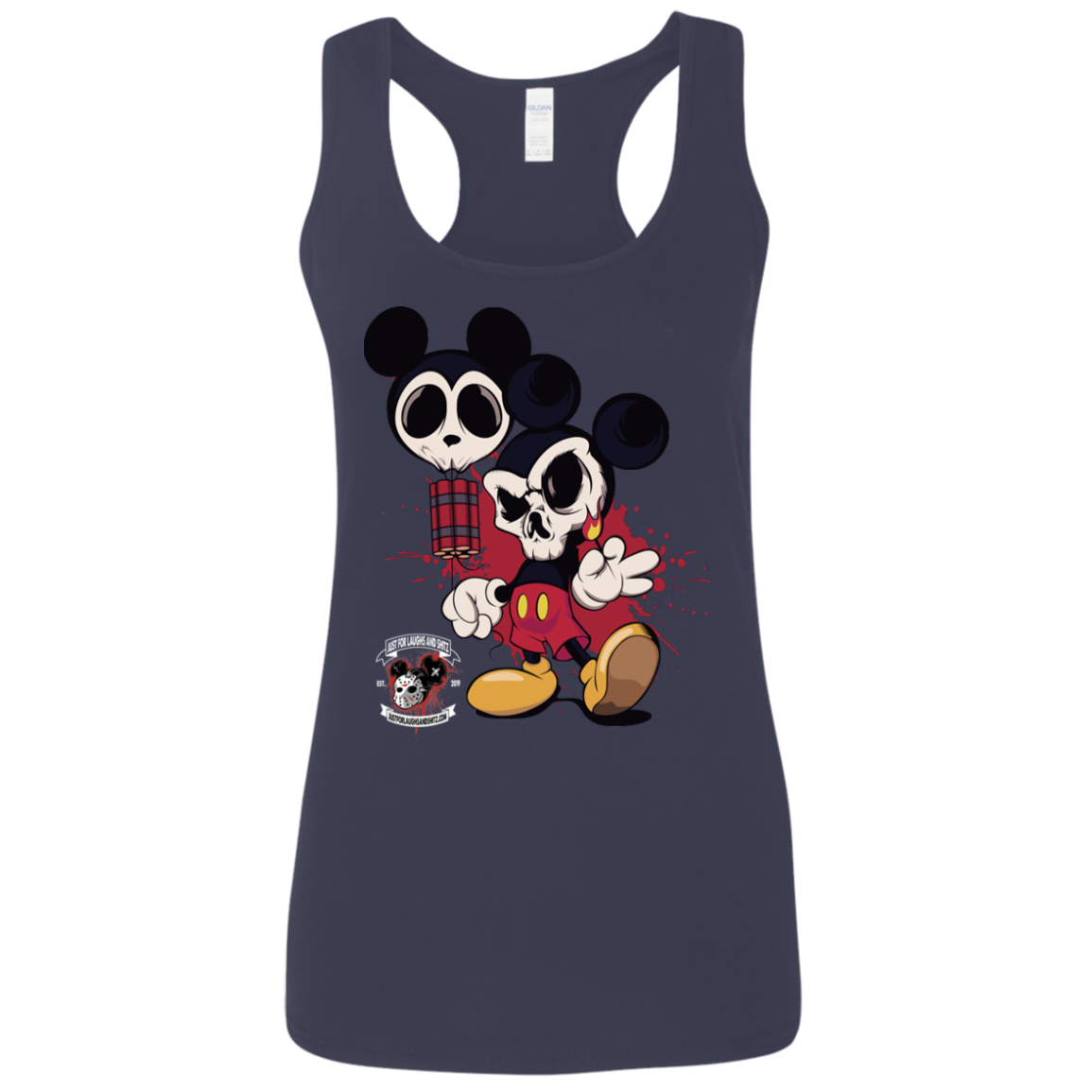 "MICKEY GO BOOM" Ladies' Softstyle Racerback Tank