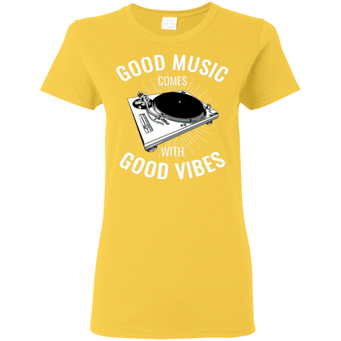 "GOOD VIBES" Ladies' 5.3 oz. T-Shirt