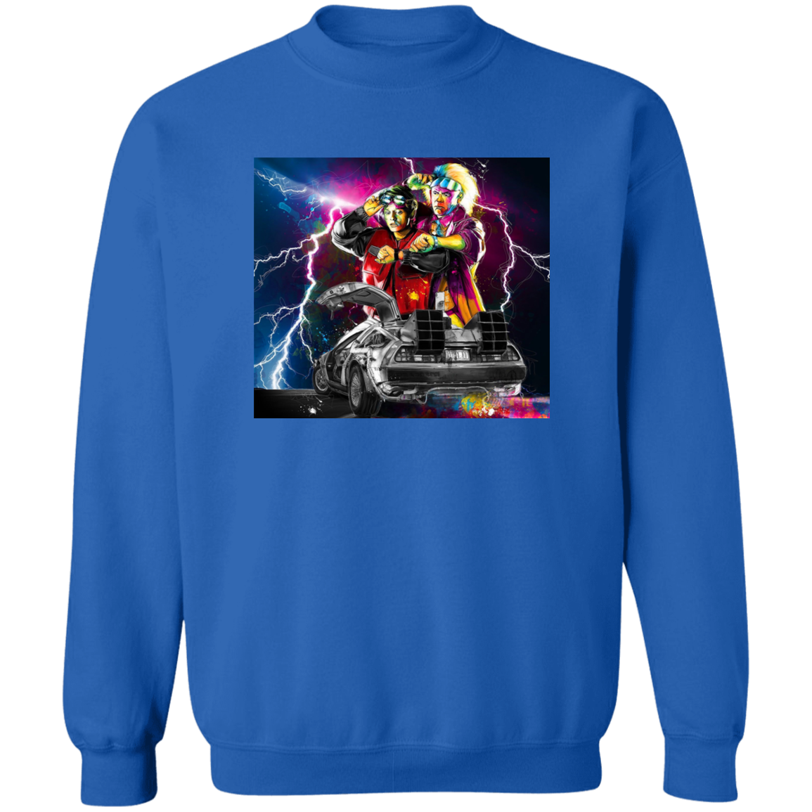 "DELOREAN" Crewneck Pullover Sweatshirt