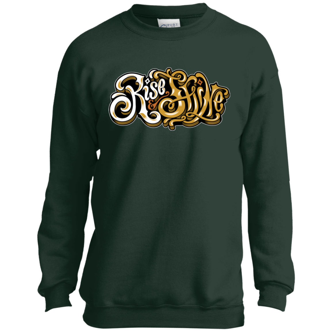 "RISE AND SHINE" Youth Crewneck Sweatshirt