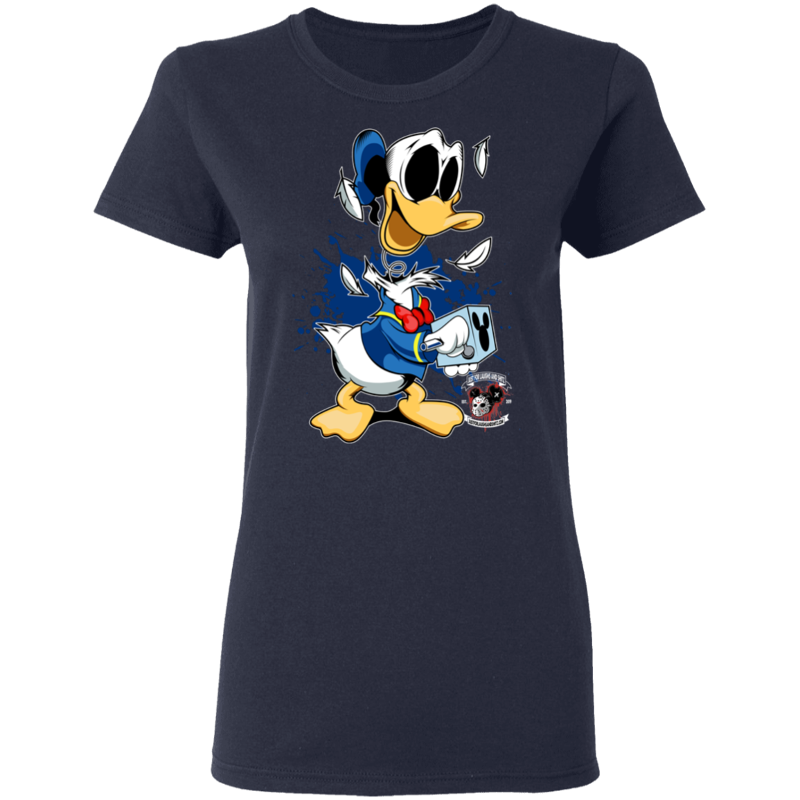 "DONALD IN A BOX" Ladies' 5.3 oz. T-Shirt