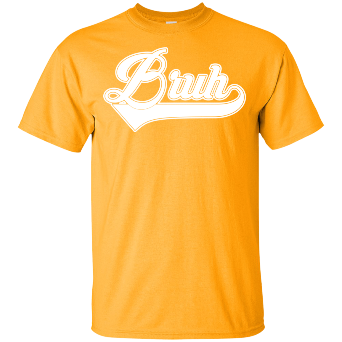 "BRUH" Youth Ultra Cotton T-Shirt in white print