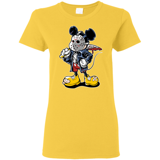 "MANIAC MICKEY" Ladies' 5.3 oz. T-Shirt