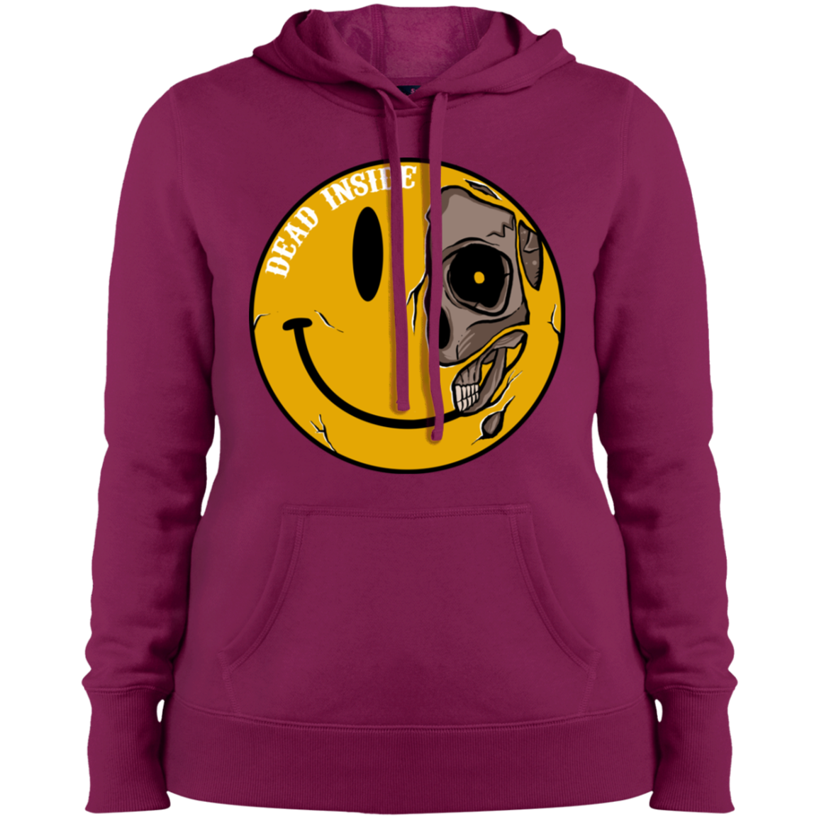 "DEAD INSIDE" Ladies' Pullover Hooded Sweatshirt