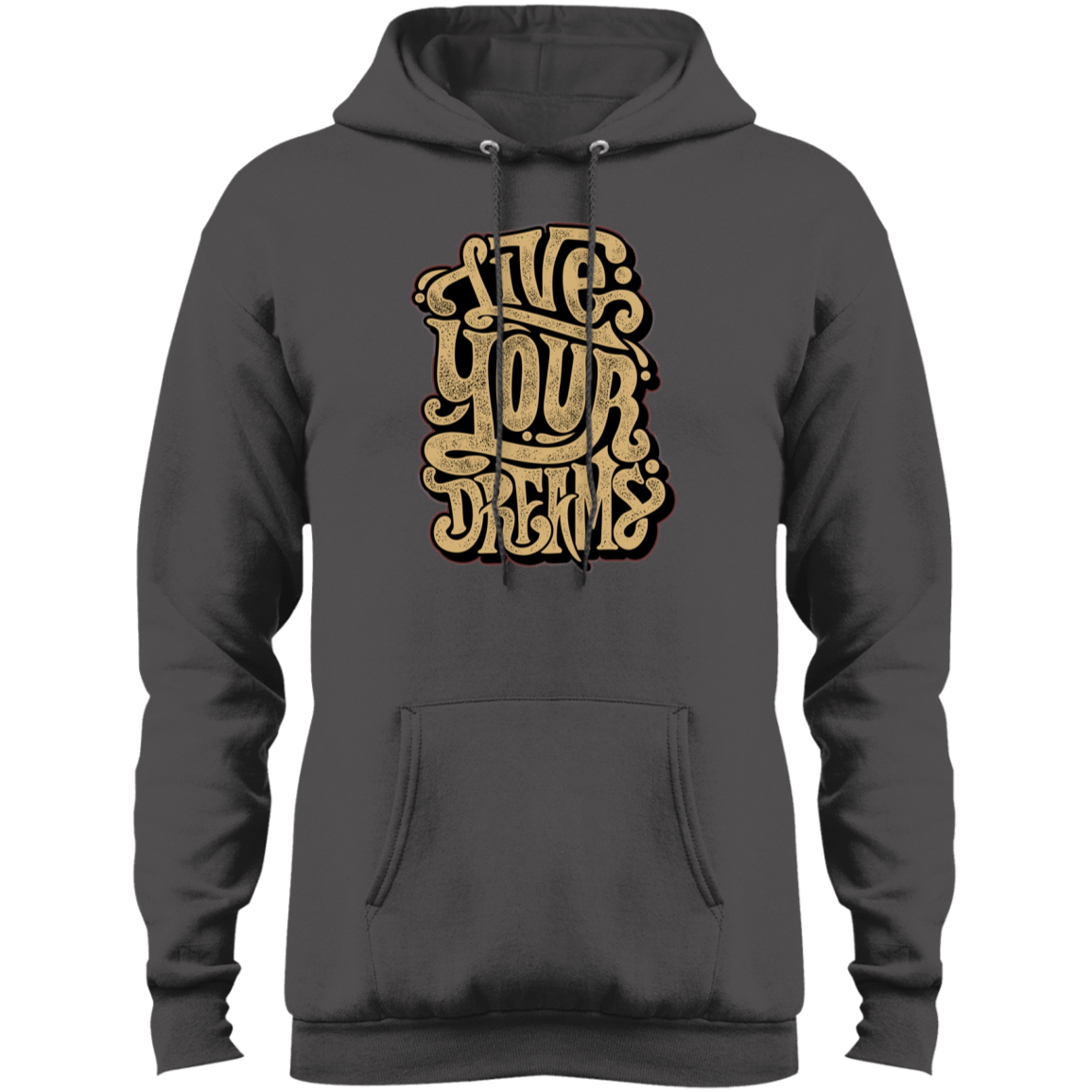 "LIVE YOUR DREAMS" Core Fleece Pullover Hoodie