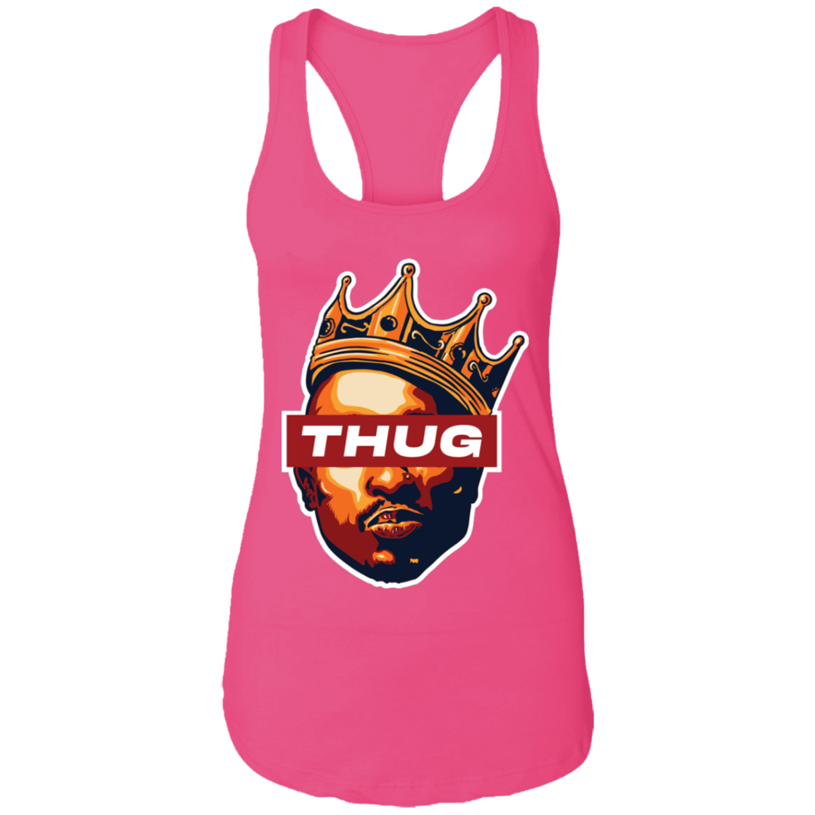 "THUG" Ladies Ideal Racerback Tank