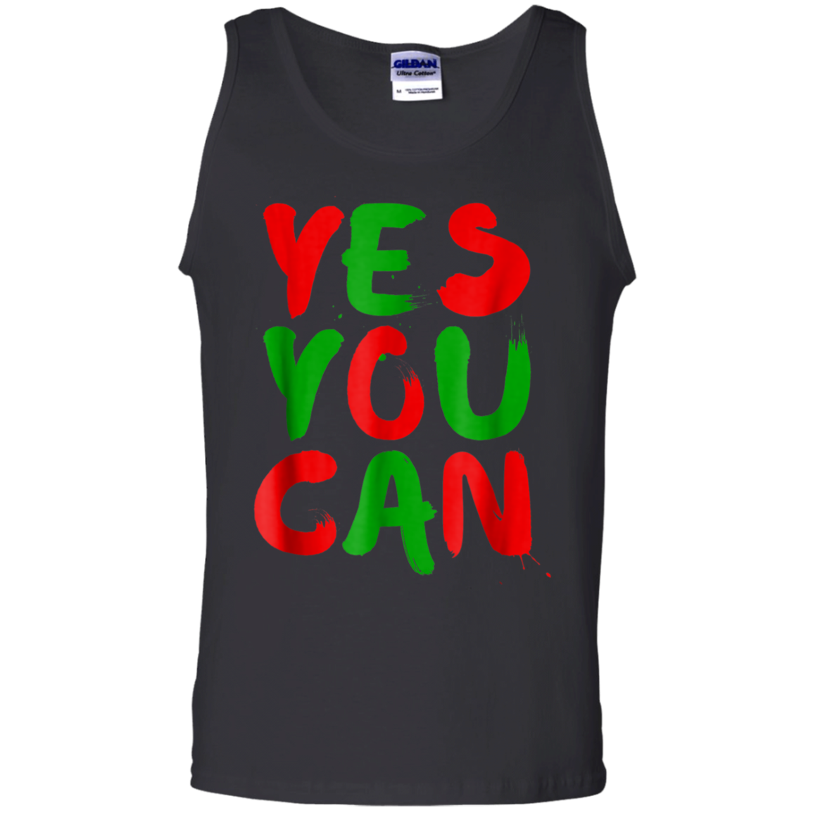 "YES YOU CAN" 100% Cotton Tank Top