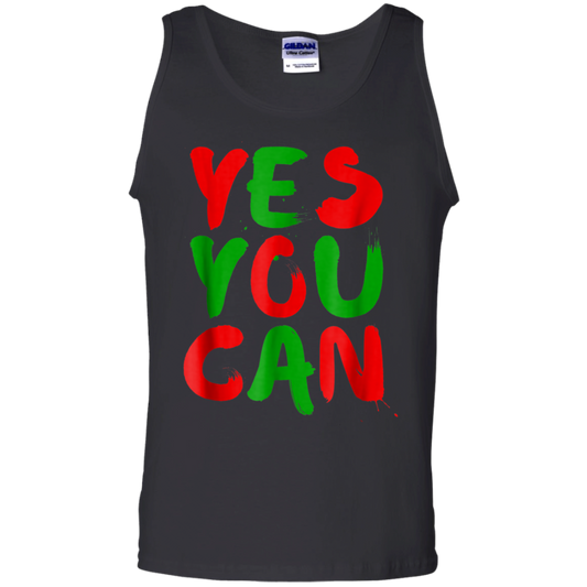 "YES YOU CAN" 100% Cotton Tank Top