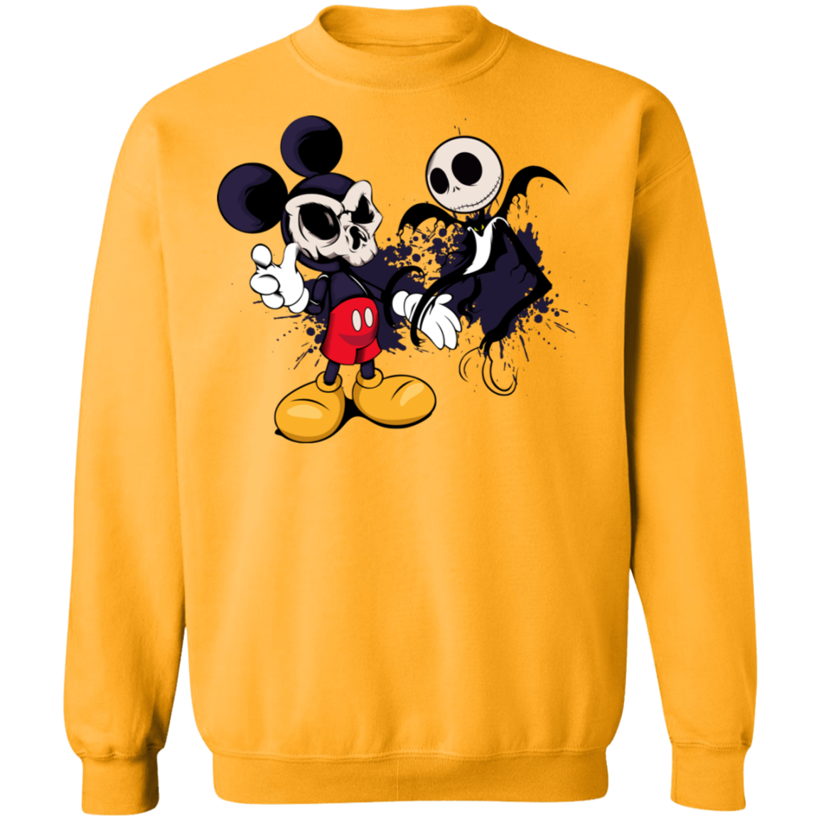 "NIGHTMARE MICKEY" Crewneck Pullover Sweatshirt  8 oz.